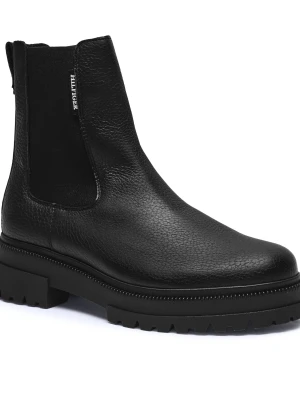 Tommy Hilfiger Skórzane sztyblety CAZIDY
