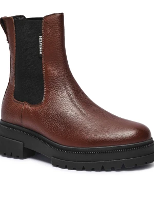 Tommy Hilfiger Skórzane sztyblety CAZIDY