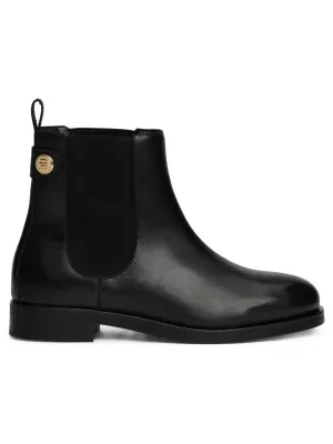 Tommy Hilfiger Skórzane sztyblety CHELSEA