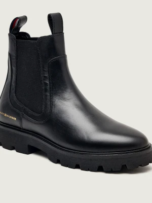Tommy Hilfiger Skórzane sztyblety CHELSEA