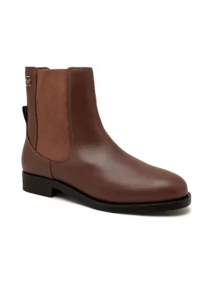 Tommy Hilfiger Skórzane sztyblety ELEVATED ESSENT THERMO BOOTIE