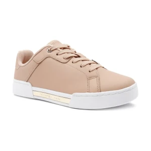 Tommy Hilfiger Skórzane trampki COURT SNEAKER GOLDEN TH
