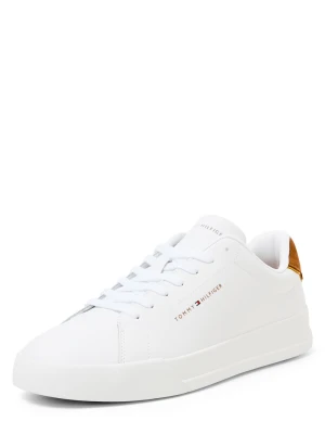 Tommy Hilfiger skórzane trampki Mężczyźni skóra biały