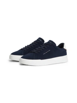 Tommy Hilfiger skórzane trampki Mężczyźni skóra niebieski