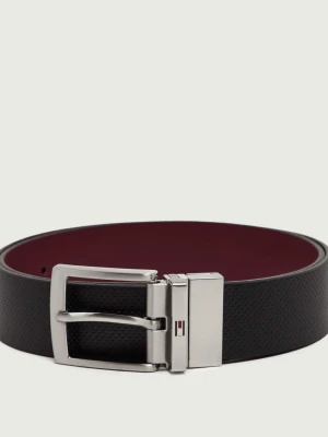 Tommy Hilfiger Skórzany dwustronny pasek Adan czarny