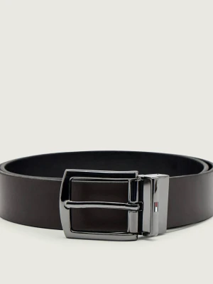 Tommy Hilfiger Skórzany dwustronny pasek DENTON 3.5 REV