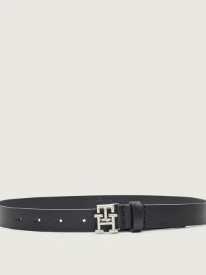 Tommy Hilfiger Skórzany pasek czarny