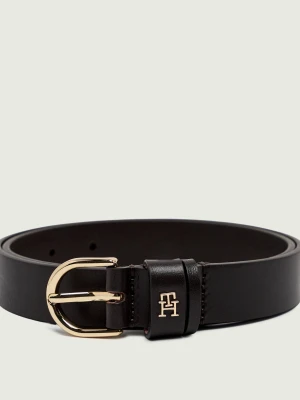 Tommy Hilfiger Skórzany pasek czarny