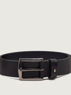 Tommy Hilfiger Skórzany pasek Denton granatowy