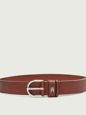 Tommy Hilfiger Skórzany pasek Essential brązowy