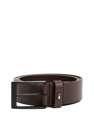 Tommy Hilfiger Skórzany pasek Layton brązowy