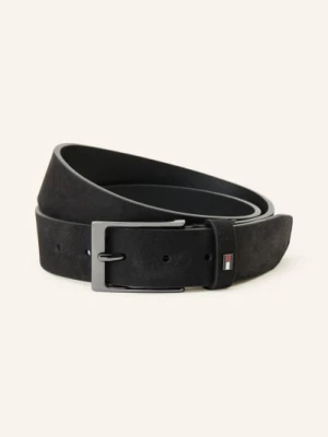Tommy Hilfiger Skórzany Pasek Layton schwarz