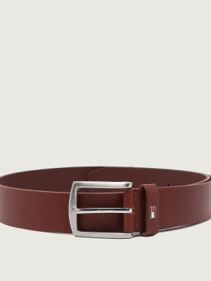 Tommy Hilfiger Skórzany pasek NEW DENTON 3.5 BELT brązowy