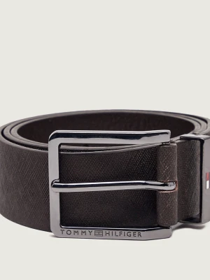 Tommy Hilfiger Skórzany pasek Oliver brązowy