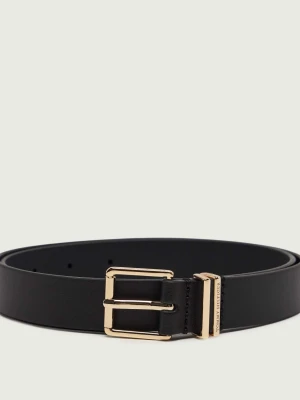 Tommy Hilfiger Skórzany pasek TH Square czarny
