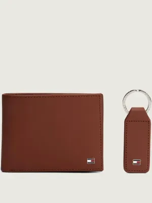 Tommy Hilfiger Skórzany portfel + brelok
