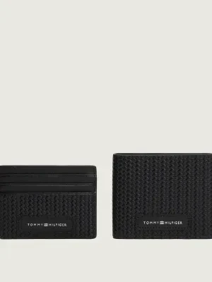 Tommy Hilfiger Skórzany portfel + etui na karty