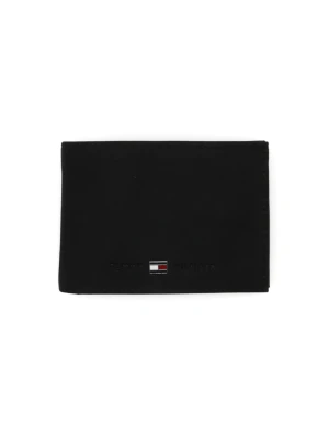 Tommy Hilfiger Skórzany portfel JOHNSON MINI CC FLAP czarny
