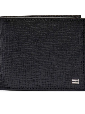 Tommy Hilfiger Skórzany portfel TH FLAG czarny