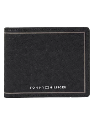 Tommy Hilfiger Skórzany portfel w kolorze czarno-beżowym rozmiar: onesize