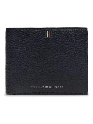 Tommy Hilfiger Skórzany portfel w kolorze czarnym - 11 x 8,5 x 2 cm rozmiar: onesize