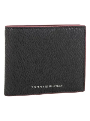 Tommy Hilfiger Skórzany portfel w kolorze czarnym - 12 x 10 x 3 cm rozmiar: onesize