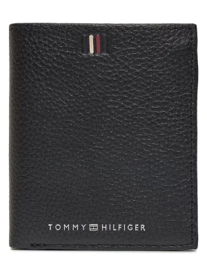 Tommy Hilfiger Skórzany portfel w kolorze czarnym - 9 x 9,5 x 2,5 cm rozmiar: onesize