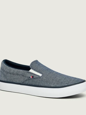 Tommy Hilfiger Slip on HARLEM CORE II granatowy