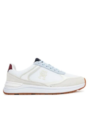 Tommy Hilfiger Sneakersy Casual Fashion Runner Mix FW0FW08324 Biały