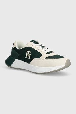 Tommy Hilfiger sneakersy CLASSIC ELEVATED RUNNER MIX kolor zielony FM0FM04940