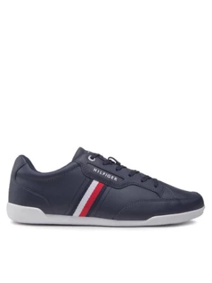 Tommy Hilfiger Sneakersy Classic Lo Cupsole Leather FM0FM04277 Granatowy