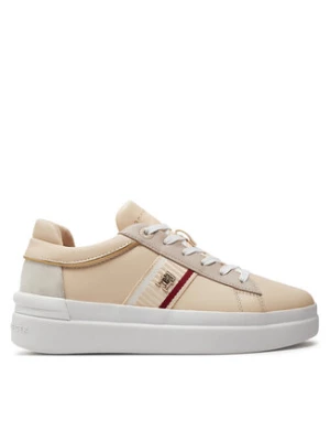 Tommy Hilfiger Sneakersy Corp Webbing Court Sneaker FW0FW07387 Beżowy
