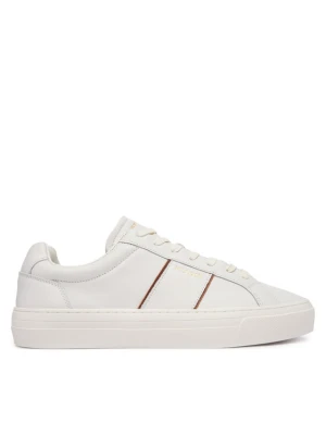 Tommy Hilfiger Sneakersy Dress Casual Leather Sneaker FM0FM05989 Kremowy