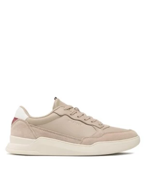 Tommy Hilfiger Sneakersy Elevated Cupsole Leather Mix FM0FM04358 Beżowy
