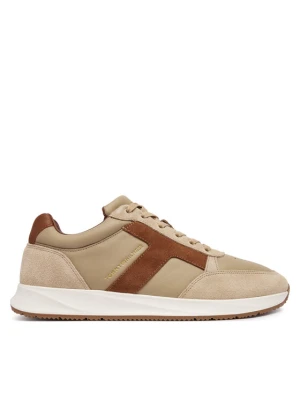 Tommy Hilfiger Sneakersy Elevated Hilfiger Mix Runner FM0FM06084 Beżowy