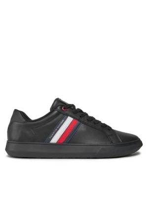 Tommy Hilfiger Sneakersy Essential Leather Cupsole FM0FM04921 Czarny