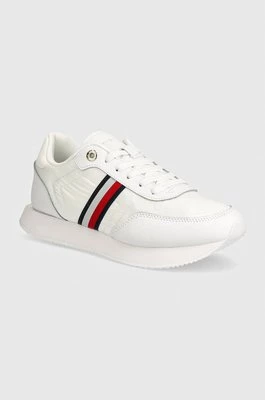 Tommy Hilfiger sneakersy ESSENTIAL RUNNER GLOBAL STRIPES kolor biały FW0FW08005