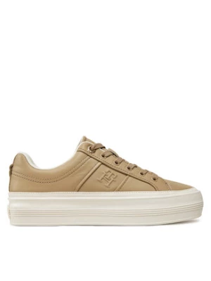 Tommy Hilfiger Sneakersy Essential Vulc Sneaker Monogram FW0FW07945 Beżowy