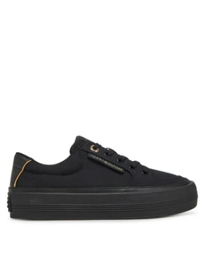 Tommy Hilfiger Sneakersy Essential Vulc Textile Sneaker FW0FW08323 Czarny