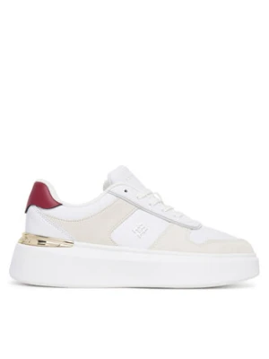 Tommy Hilfiger Sneakersy Fashion Court Mix FW0FW08632 Biały