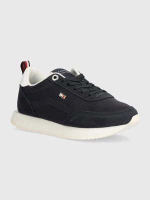 Tommy Hilfiger sneakersy FLAG KNIT RUNNER kolor granatowy FW0FW07916