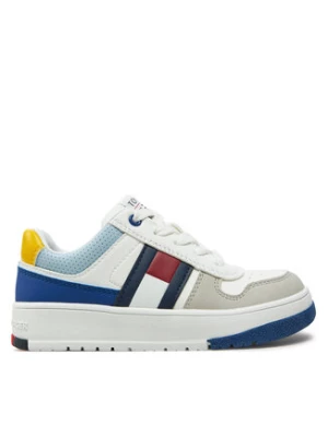 Tommy Hilfiger Sneakersy Flag Low Cut Lace-Up Sneaker T3X9-33863-1269 M Biały