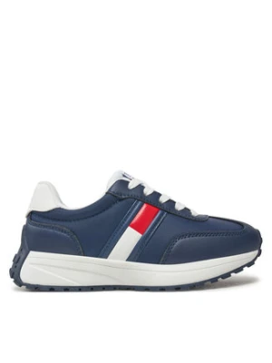 Tommy Hilfiger Sneakersy Flag Low Cut Lace-Up Sneaker T3X9-33877-1695 M Granatowy