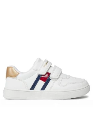 Tommy Hilfiger Sneakersy Flag Low Cut Velcro Sneaker T1A9-32956-1355 S Biały