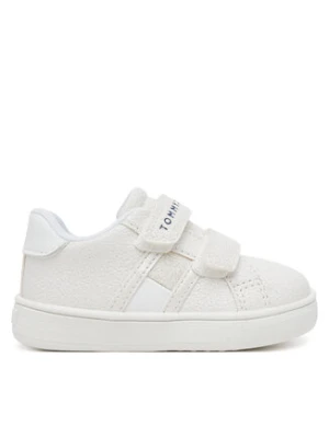 Tommy Hilfiger Sneakersy Flag Low Cut Velcro Sneaker T1A9-33726-0375 M Biały