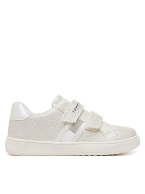 Zdjęcie produktu Tommy Hilfiger Sneakersy Flag Low Cut Velcro Sneaker T1A9-33726-0375 S Écru