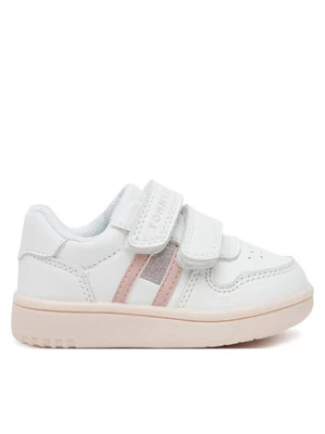 Tommy Hilfiger Sneakersy Flag Low Cut Velcro Sneaker T1A9-33730-1439 M Biały