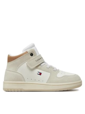Tommy Hilfiger Sneakersy High Top Lace-Up/Velcro Sneaker T3X9-33342-1269 S Biały