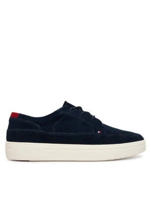 Tommy Hilfiger Sneakersy Hilfiger Light Hybrid Suede Shoe FM0FM05788 Granatowy
