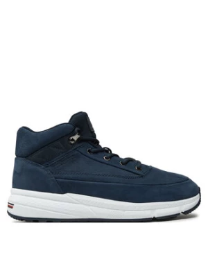 Tommy Hilfiger Sneakersy Hilfiger Warm Nubuck Hybrid B FM0FM05189 Granatowy